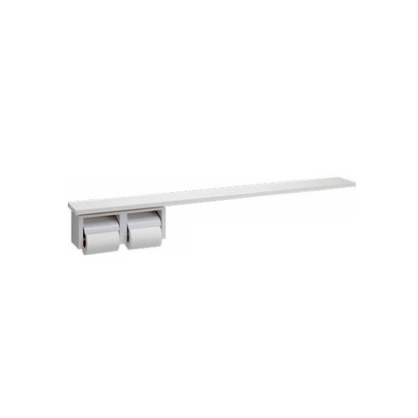 カウンター付2連紙巻器 1020×120×156mm ホワイト AU1020W-0A 1台...