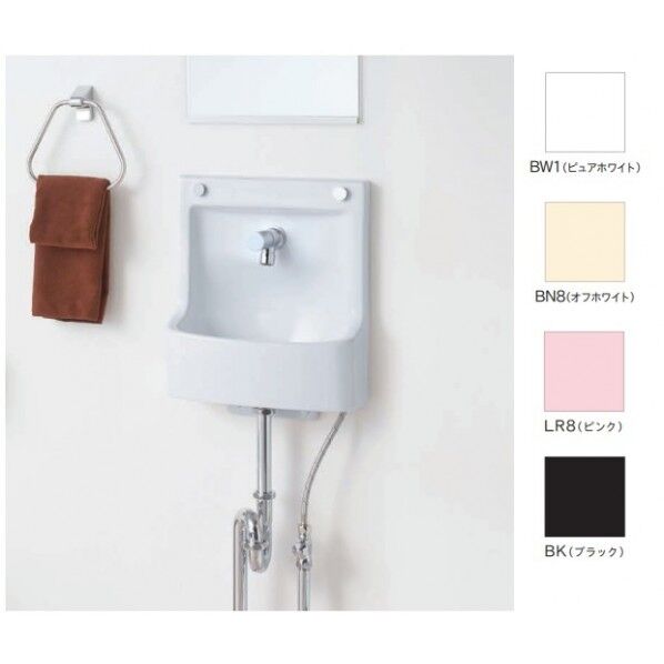 埋込手洗器 壁排水 床給水