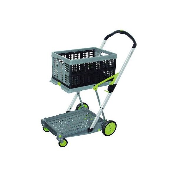 折り畳みコンテナ付き2段台車(Clax Mobil Trolley)