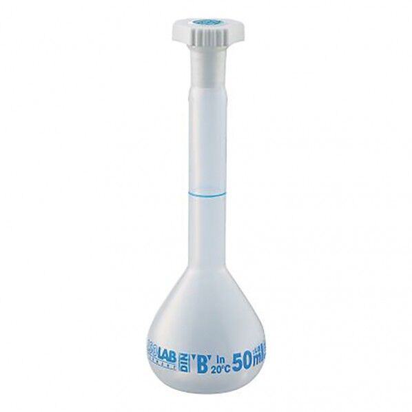 PP製メスフラスコ PPMS-50 014.03.050 50mL 3-8265-02 1個