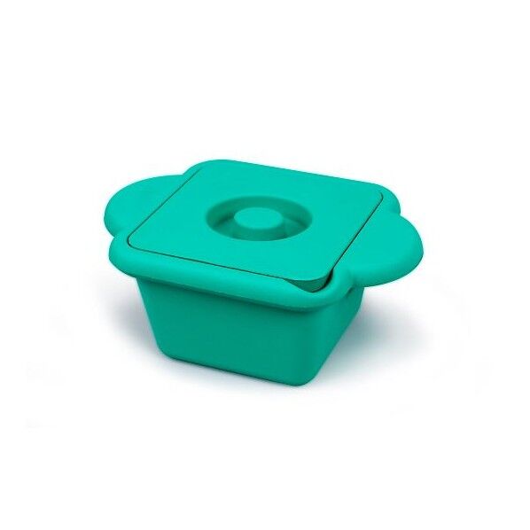 アイスバケツ(フタ・ハンドル付) 角型(エメラルド) 1L 3-8579-01 1個