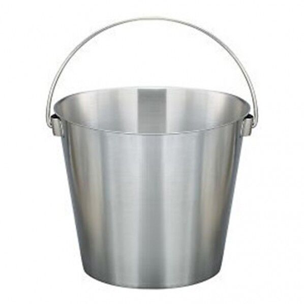 ステンレスバケツ(取っ手付き) 8002 3-8928-01 1個