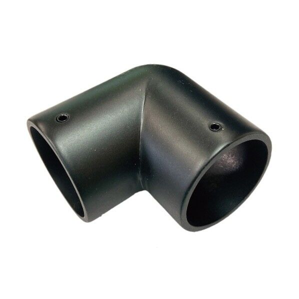 エルボ 32回転止ネジ付 黒 57×57×38mm 28502 1個