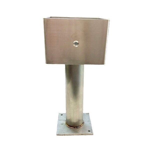 ステン柱受 角 75mm ステンHL仕上