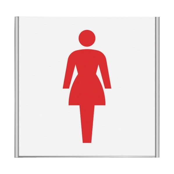 アルミフレームプレート FA200-SV（女子トイレ）