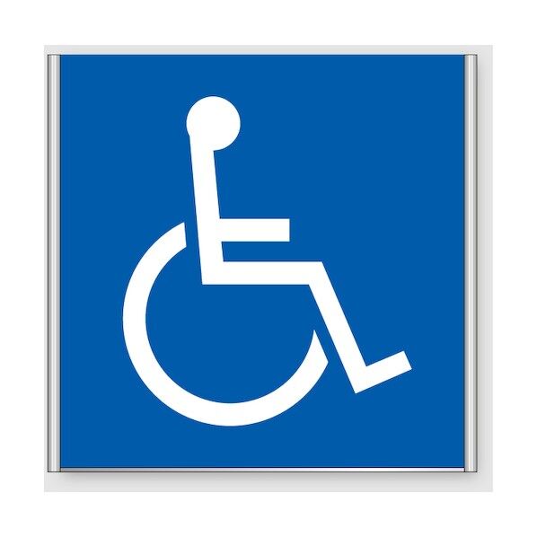 アルミフレームプレート FA200-SV(バリアフリートイレ)