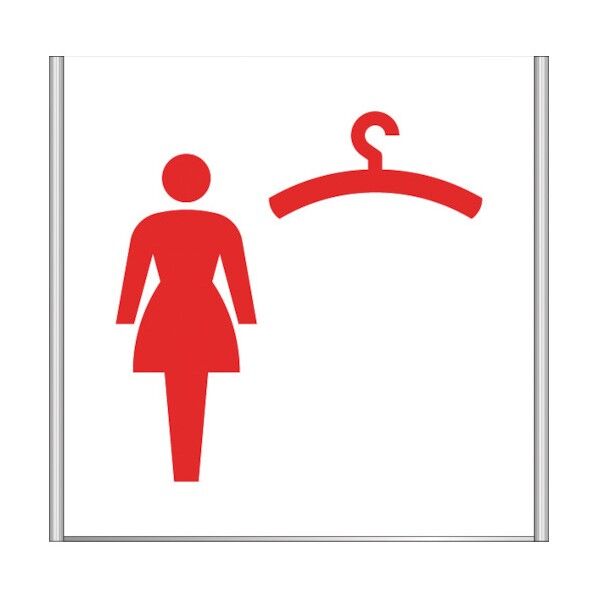 アルミフレームプレート FA200-SV（女子更衣室）