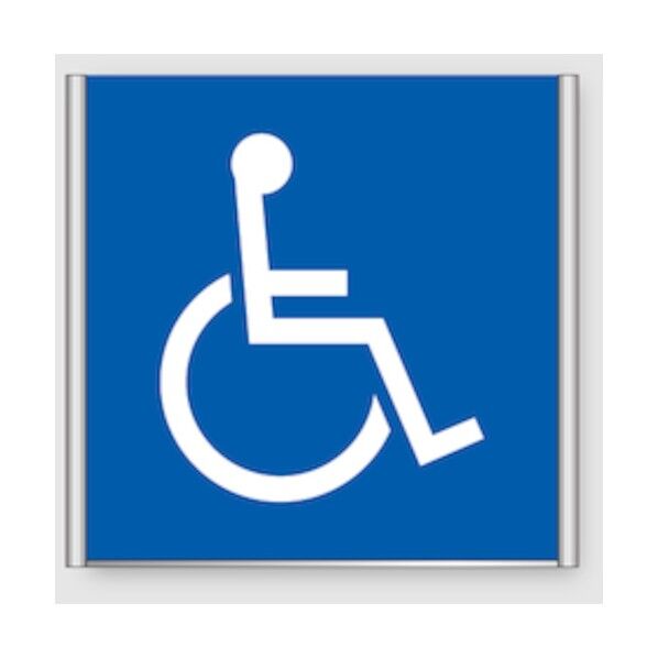 アルミフレームプレート FA150-SV（バリアフリートイレ）