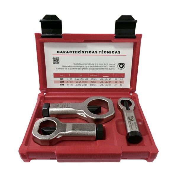 FORZA ナットブレーカーセット 4~36mm (超強力ブレード) 6300MI 3丁...