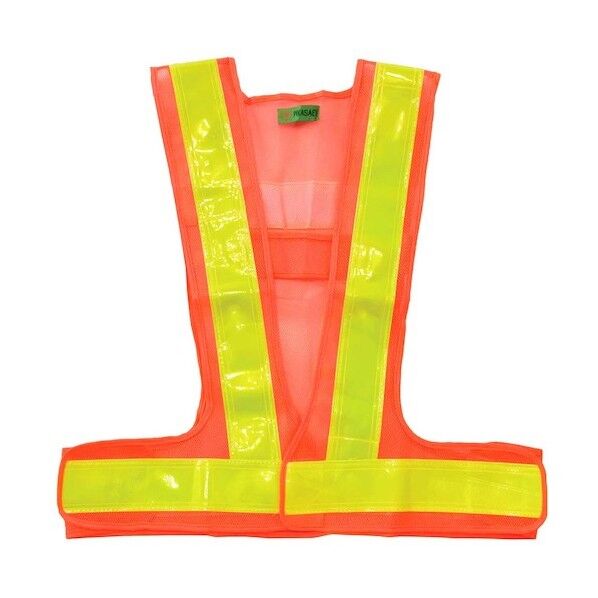 ピカセーフ安全ベスト オレンジ×黄