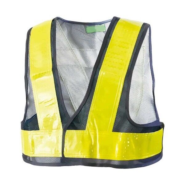 プリズムLED内臓ショートベスト紺/黄 4266-NV/YE 1点...