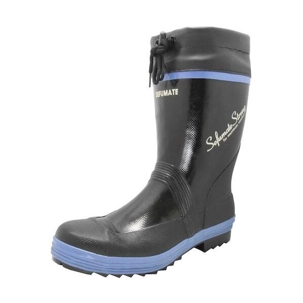  セフメイトストロング ショートセフティブーツ黒/ブルー24.5 3459-BK/BL-24.5 1点...