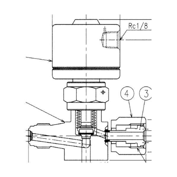 フジキン SUS鋼製自動ベローズバルブ＿1MPa＿FP-71 FP-71-9.52-3-PI#A 1点