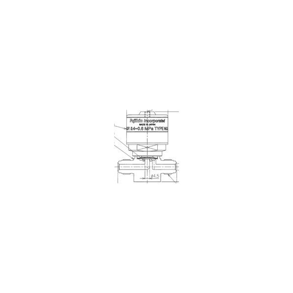 フジキン ハステロイ製自動ダイレクトダイヤフラムバルブ＿1MPa＿FP-HND FP-HND-71-9.52-PA 1点