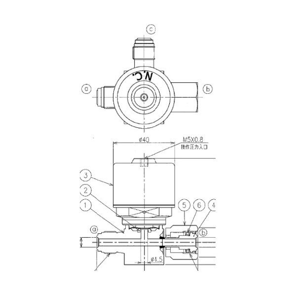 SUS鋼製自動3方ダイレクトダイヤフラムバルブ_1MPa_FPR-NDTB