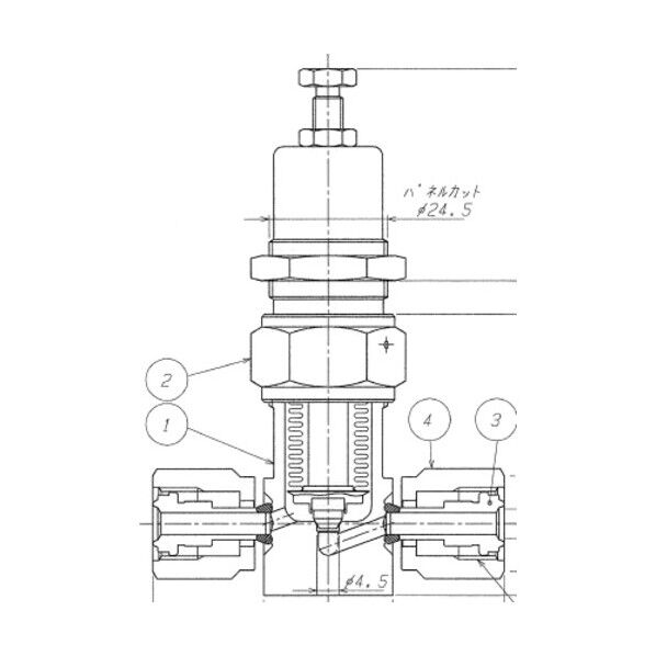 SUS鋼製ベローズタイプリリーフバルブ_1MPa_FUABF-71