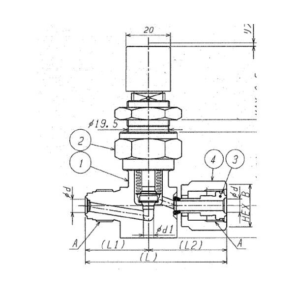 SUS鋼製ベローズバルブ＿1MPa＿FUBFL-71
