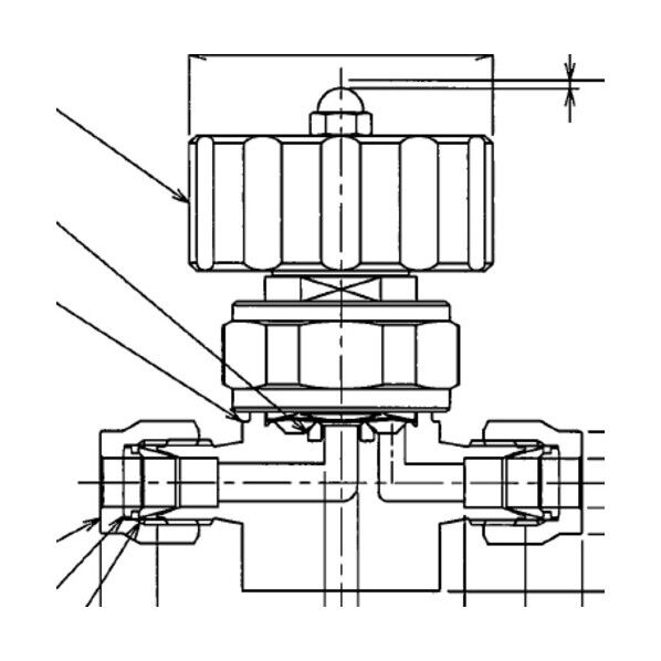 SUS鋼製ダイレクトダイヤフラムバルブ_1MPa_FUND-91G