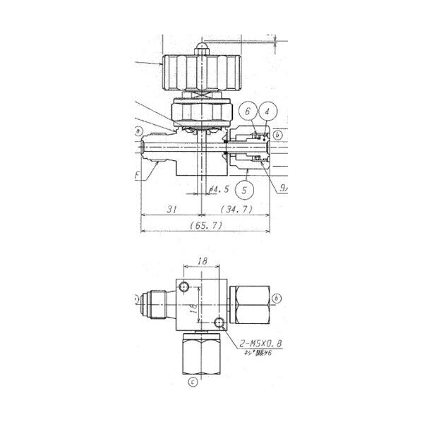 SUS鋼製3方ダイレクトダイヤフラムバルブ_1MPa_FUNDTB-71G