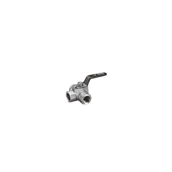 ステンレス鋼製3方切替ボール弁4.12MPa UBVH-14C-R 1点