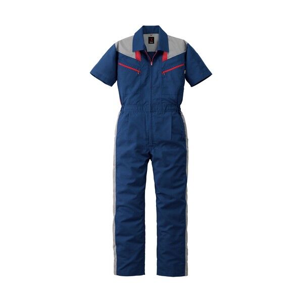 半袖つなぎ服 ネイビーブルー L 12-253-NB-L 1着