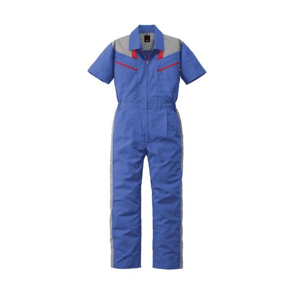 半袖つなぎ服 ロイヤルブルー 3L 12-253-RB-3L 1着
