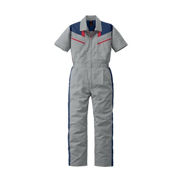 半袖つなぎ服 シルバーグレー 3L 12-253-SG-3L 1着