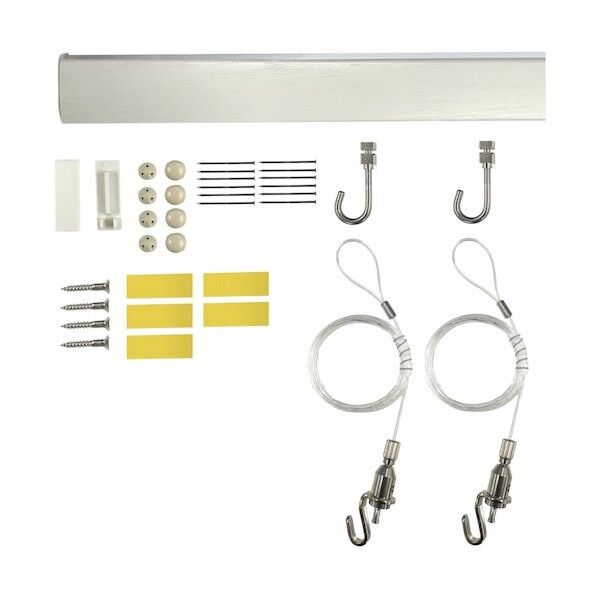 レールサンカラーズ Cセット 木目調 ホワイト100cm RC100C-1 1個