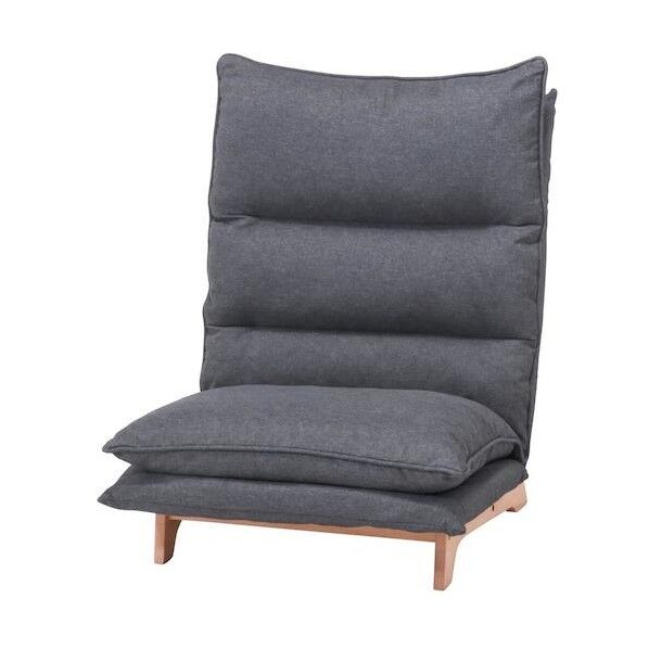 ダブルクッション座椅子 フィット2 1P DGY 19205 1点