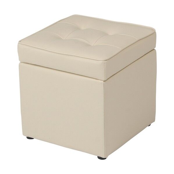 ボックススツール アイボリー N0541