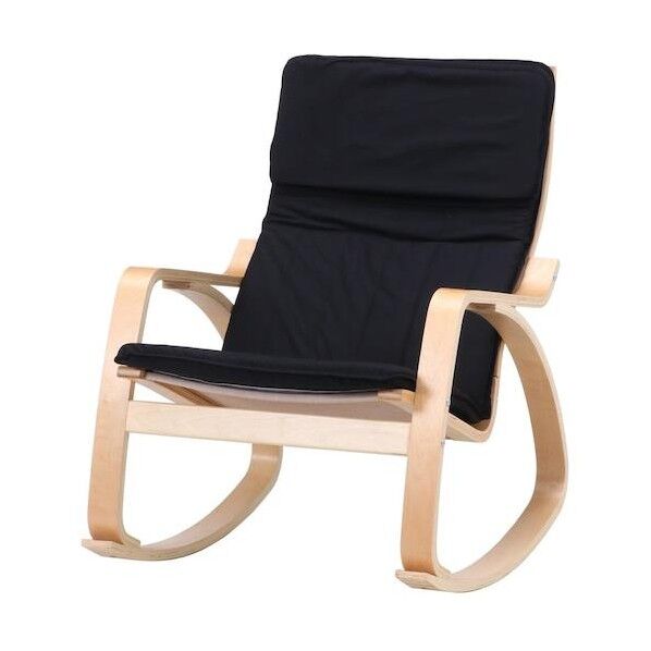 リラックスチェアー スリム BK ロッキングタイプ