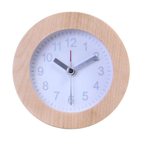 置時計 ウッド スクエア NA