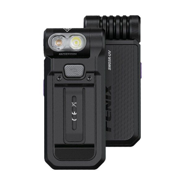 FENIX 充電式 LEDクリップオンライト(UVライト) SW05R-UV-BLACK 1個