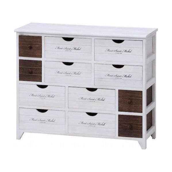 アンティークチェスト 4段 L ミッシェル2 38049 1点