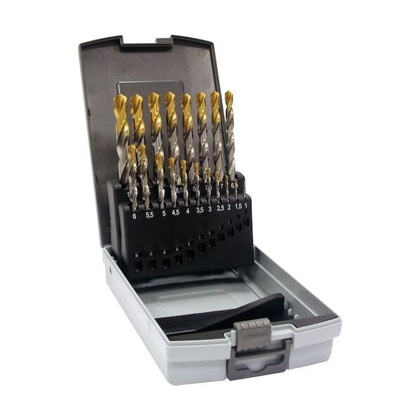 ハイスストレートシャンク トップコーティングドリルセット(19本) 234 6.013 19本