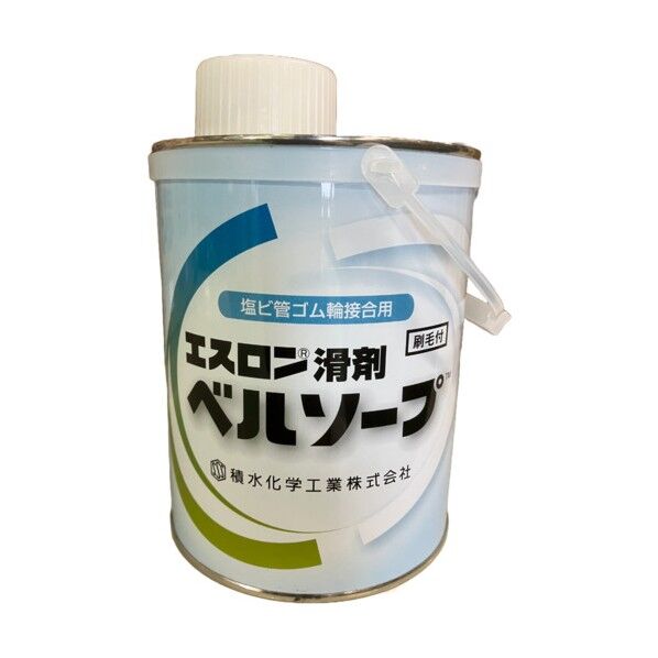 積水 滑剤ベルソープ(ゴム輪接続用) 刷毛付 1KG 透明 BSP1H 1缶