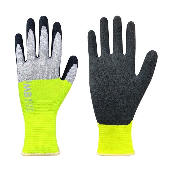 天然ゴム背抜き手袋 WOMB-MF2 高視認