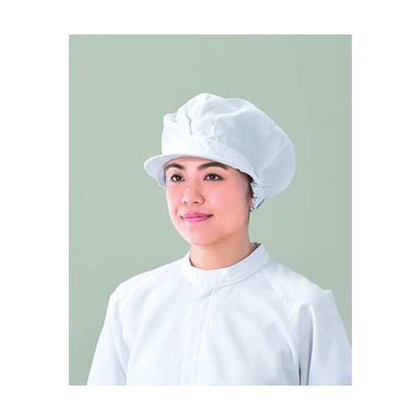 超制電キャップ 後ゴム付 ホワイト フリー