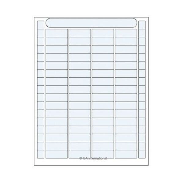 透明低温オートクレーブラベル レーザープリンタータイプ 64ラベル DFLT-62 16シート