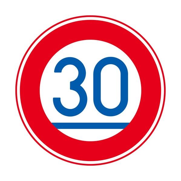 規制標識 E324 最低速度 エコボードφ200 6300039601 1枚