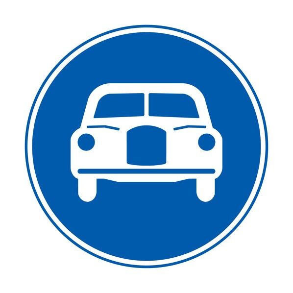 規制標識 E325 自動車専用 エコボードφ200 6300039602 1枚