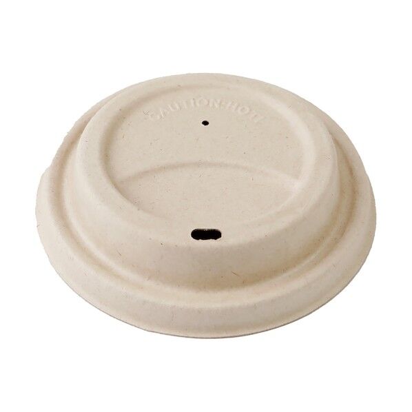 グリーンクロス ECO&BASIC バガス紙コップフタ80mm(10オンス用) 50入 6300052444 50個...