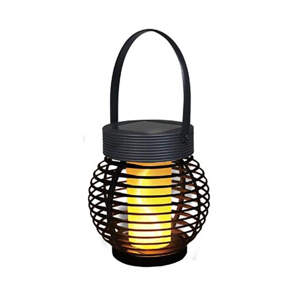 グリーンクロス ソーラーランタンフリッカー ブラック 6300052838 1個...