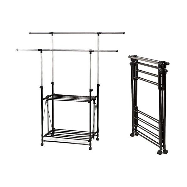 グリーンクロス 折りたためる！簡単ハンガーラック 6300056469 1台...