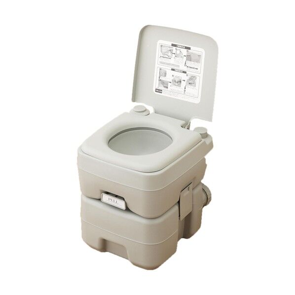 グリーンクロス ポータブル水栓トイレ 20L グレー 6300056493 1台...