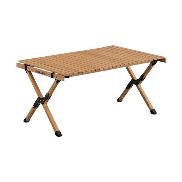 木製レジャーテーブル ロールテーブル 90×60cm 折りたたみ式 コンパクト 6300051793 1台...