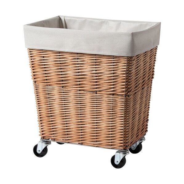 脱衣かご WILLOW LAUNDRY BASKET With CASTER 34L LGY 6300054605 1個