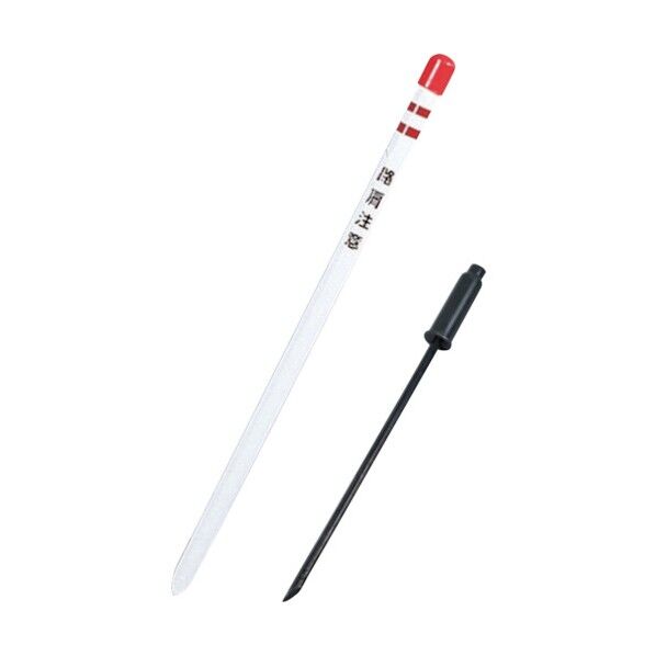 路肩注意ポール 打込金具付 38×1000