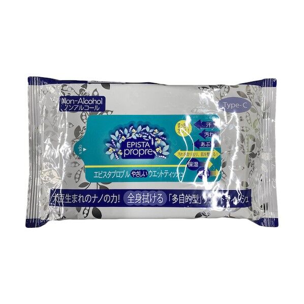 エピスタプロプル やさしいウェットティッシュ 車載用 Type-C 6300051310 60袋