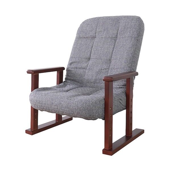 木肘高座椅子メルム グレー